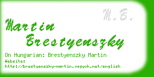 martin brestyenszky business card